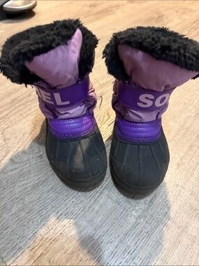 Sorel Kids Purple and Black Winter Boots